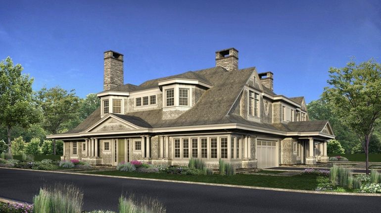 A rendering of the duplex town house proposed for the...