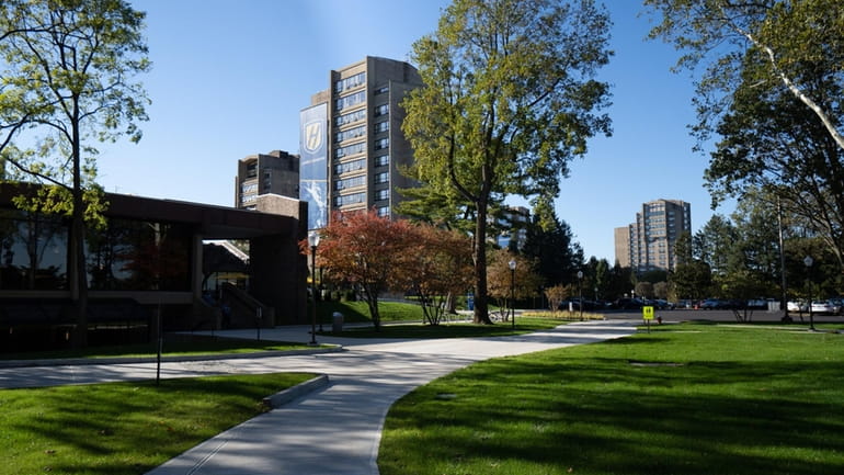 The campus of Hofstra University in Uniondale, New York