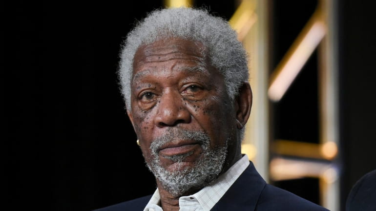 Morgan Freeman participates in the "The Story of God" panel...