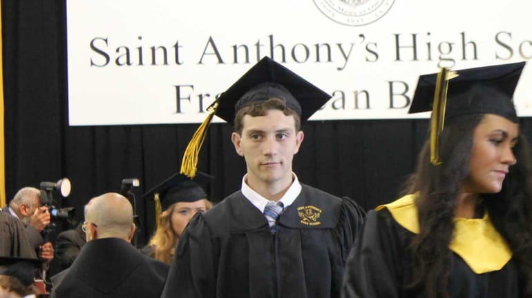 During the Class of 2012 commencement ceremony at St. Anthony's...
