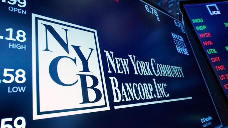 The logo for New York Community Bancorp is displayed above...