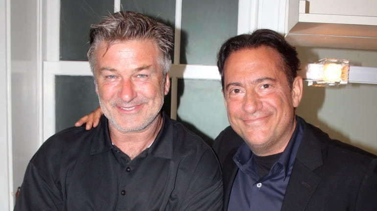 Alec Baldwin, left, and Eugene Pack, who created "Celebrity Autobiography"...
