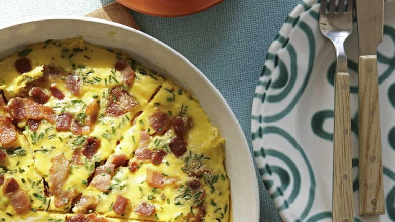 The bacon and egg frittata recipe was originally published in...
