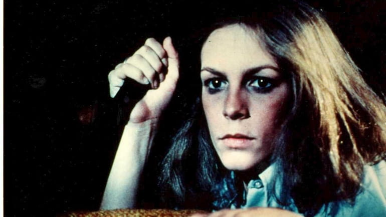 Jamie Lee Curtis in a scene from the 1978 horror...