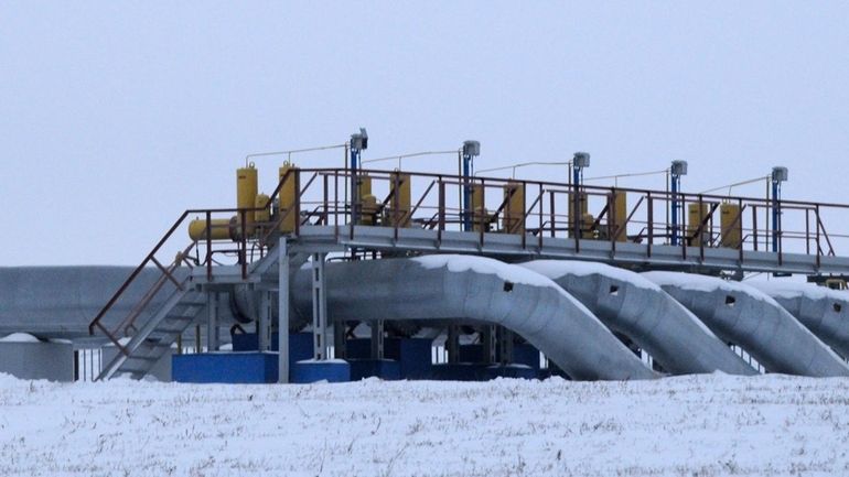 The gas pumping station at Sudzhe, Russia, seen on Jan....