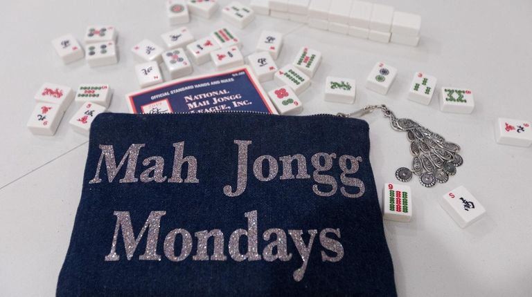 A "Mah Jongg Mondays," bag is pictured at Fern Bernstein's...