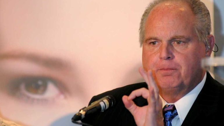 Radio host Rush Limbaugh