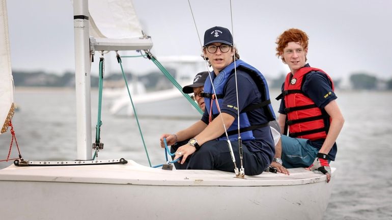 Sea Scouts Jonas Raio, 18, and  A.J. Valenti, 15, both of...