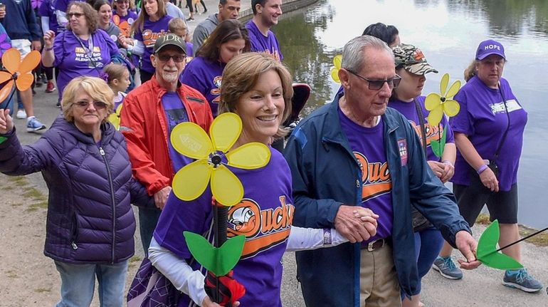 Former Mets player Bud Harrelson, participates in the Walk to...