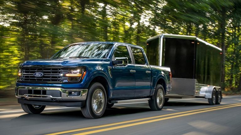 This photo provided by Ford shows the 2024 F-150. The...