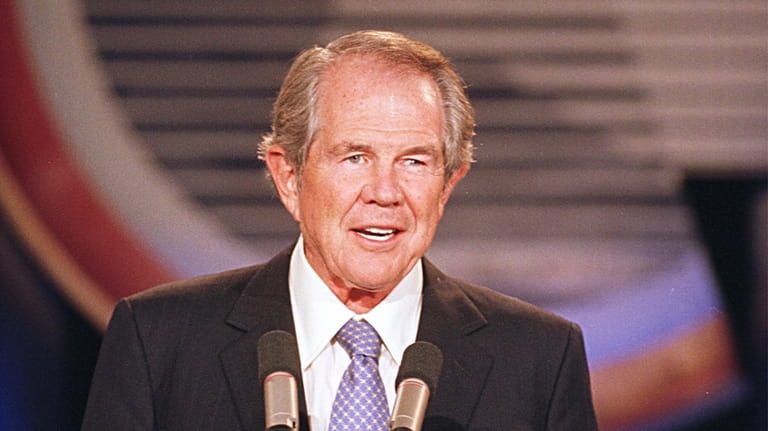 Pat Robertson speaks during the Christian Coalition's ''Road to Victory...