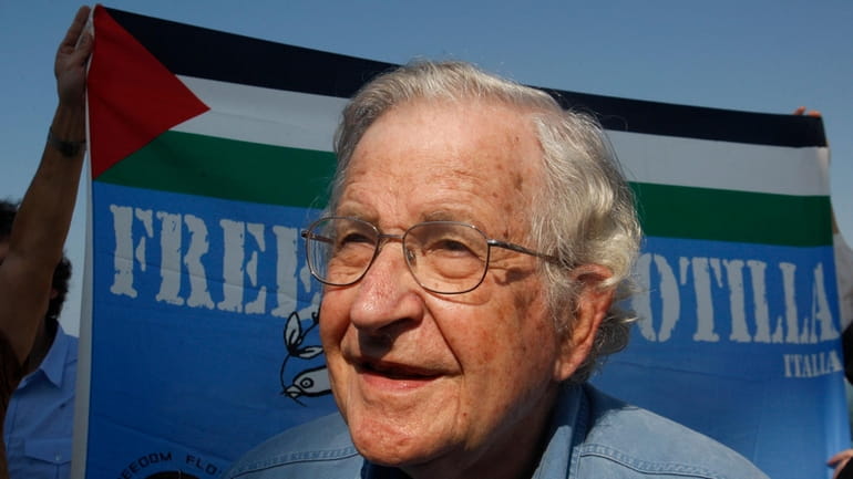 In this Oct. 20, 2012, file photo activist Noam Chomsky...