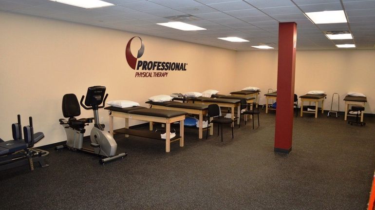 The interior of the new Professional Physical Therapy clinic in...