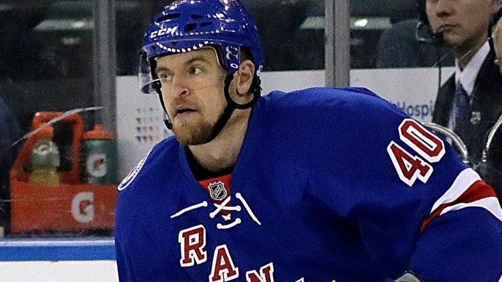 New York Rangers right wing Michael Grabner (40) waits for...