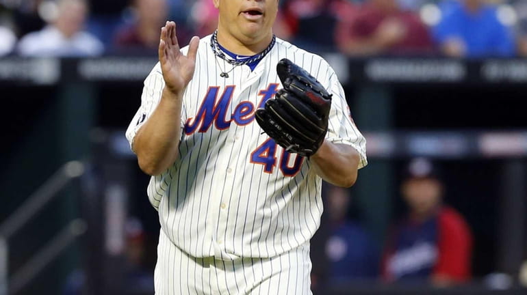 Mets' Bartolo Colon nearly perfect