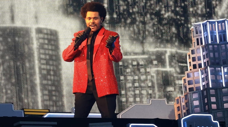 The Weeknd at the Pepsi Super Bowl LV Halftime Show