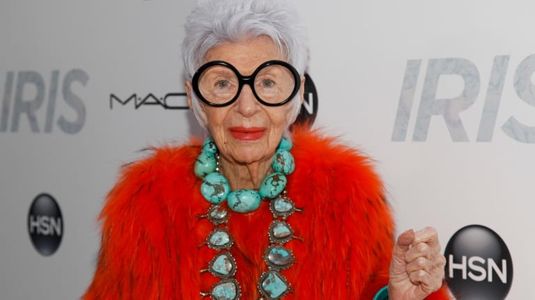 FILE -Iris Apfel attends the premiere of "Iris" at the...