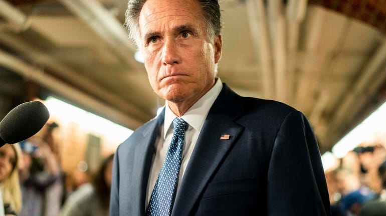 Sen. Mitt Romney, R-Utah, was the lone Republican to vote...