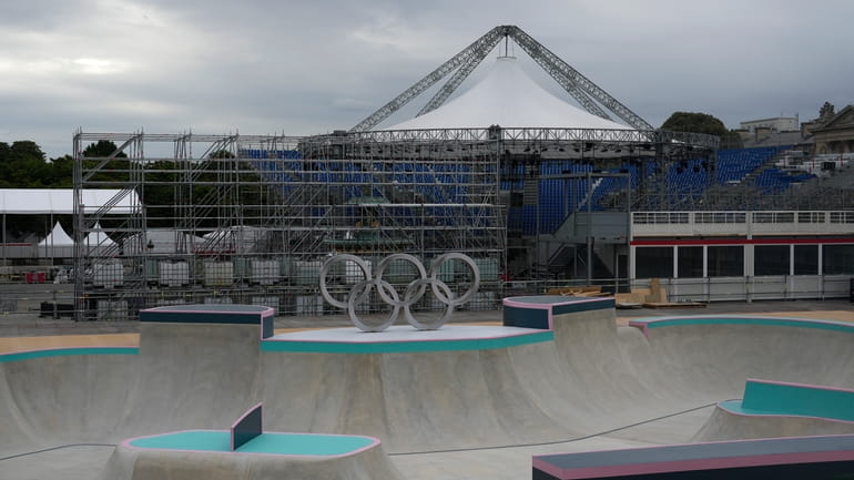 A view of La Concorde olympic venue Wednesday, July 3,...