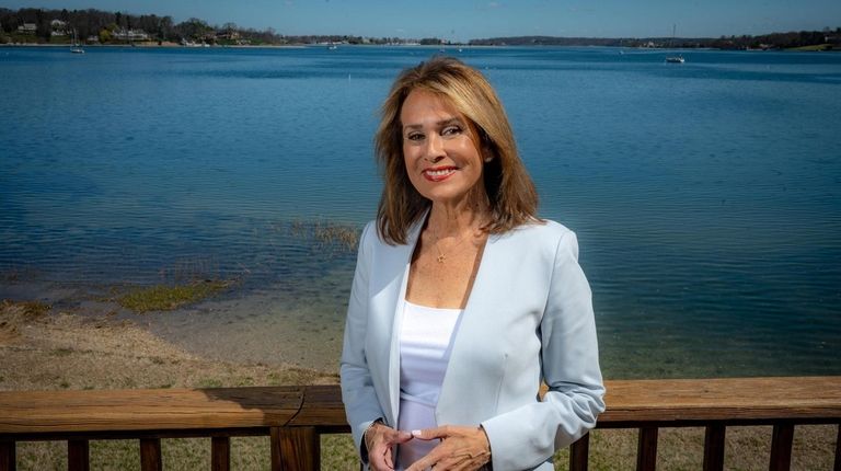 Former News 12 anchor Carol Silva (photographed at her Oyster...