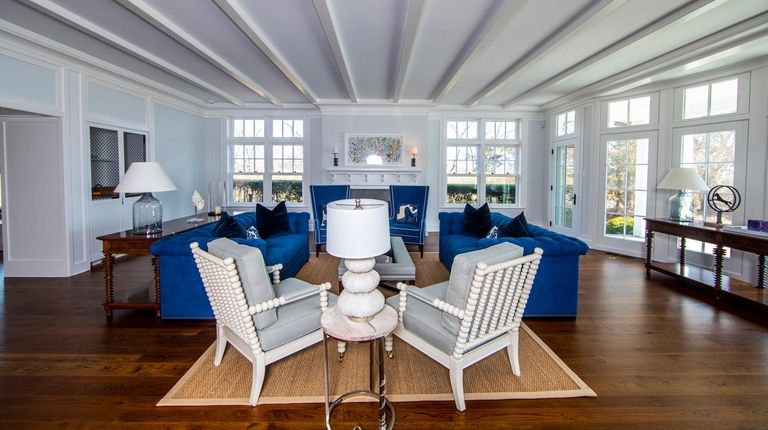 This is the living area of an oceanfront home in East...