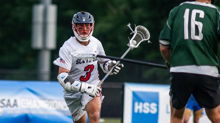 South Side's Michael Aiello charges down the field during the...