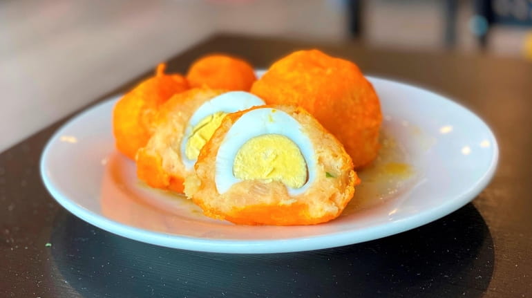 Guyanese egg balls at Flavor N' Spice in Valley Stream.