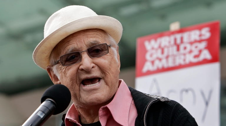 Producer Norman Lear speaks in support of thousands of Writers...
