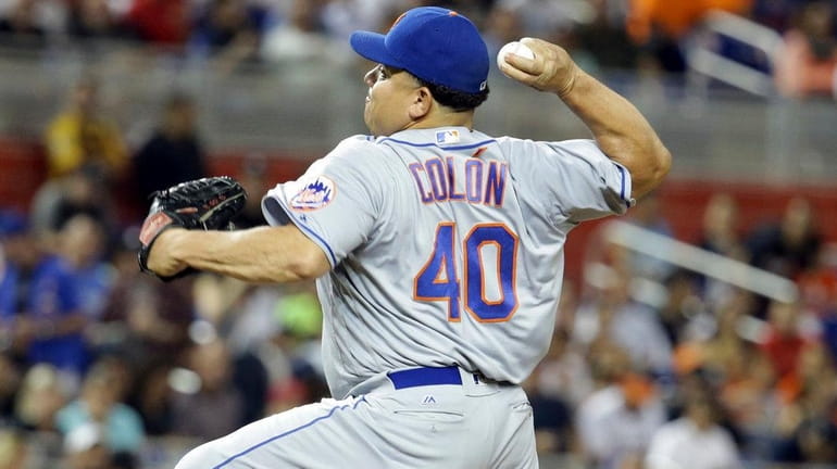 Bartolo Colon retires as a New York Met, throws out first pitch - Newsday