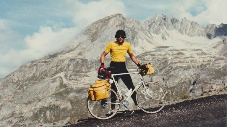 An undated photo of David Schlichting in Alpe d'Huez, France.