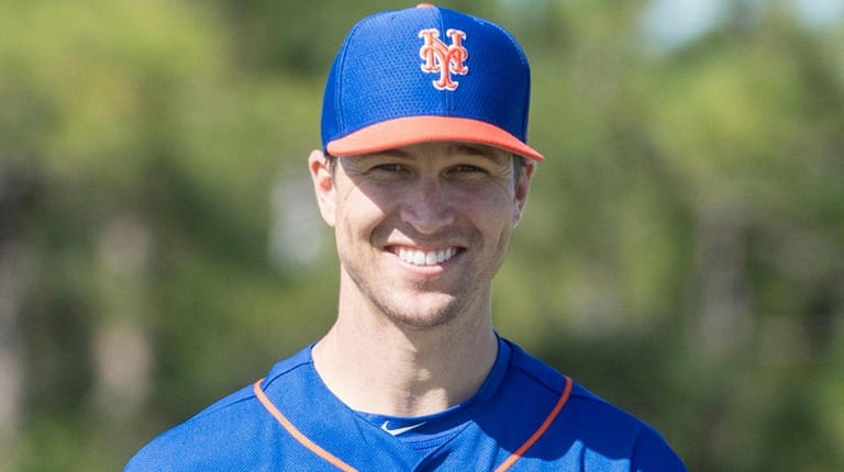 Jacob deGrom during a spring training workout on Feb. 14...