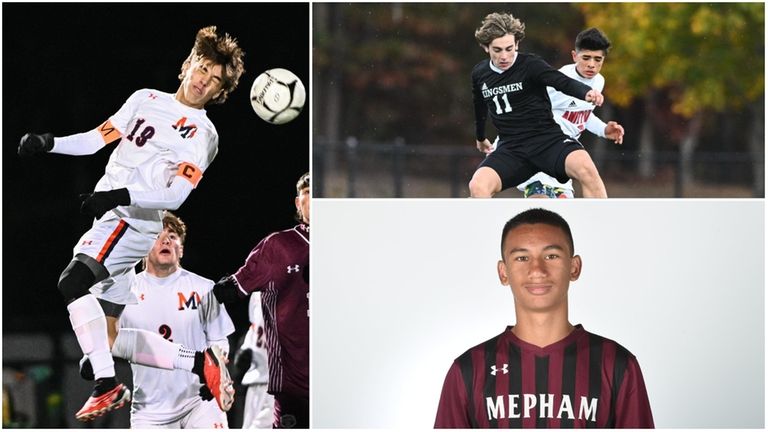 Clockwise, from left: Luka Busljeta of Manhasset, Vincent D'Antona of...