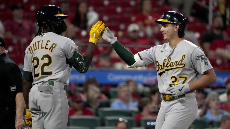 Athletics' Gelof hits sixth homer in 22 games as Rangers fall