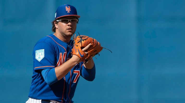 New York Mets pitcher Anthony Kay during a spring training...