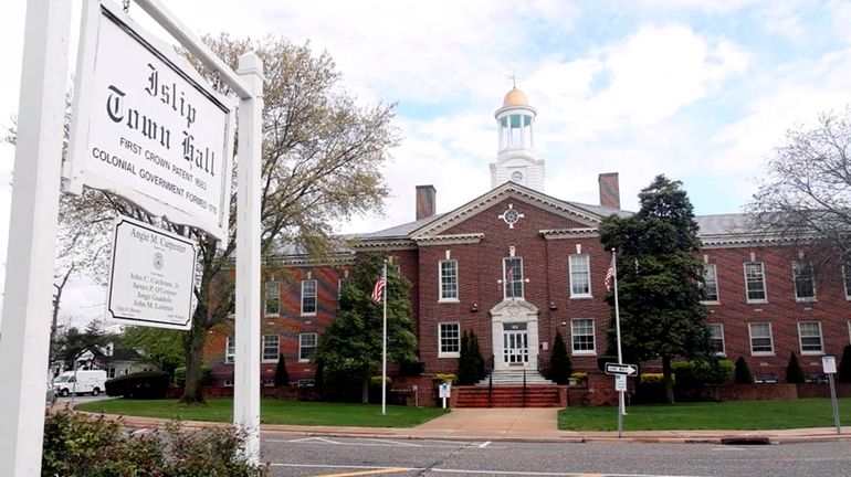 Islip Town Hall seen on May 4.