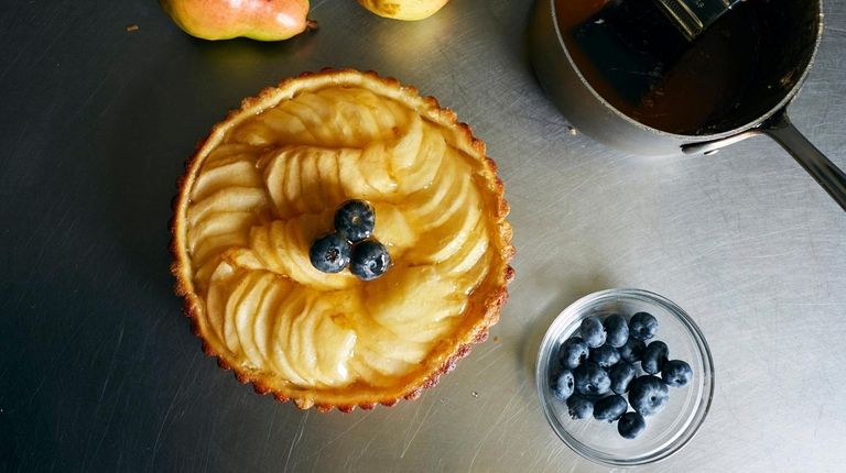 A pear tart at Diane's Bakery in Roslyn.