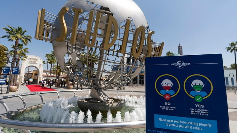 The Universal Studios Hollywood officially reopens to the public at...