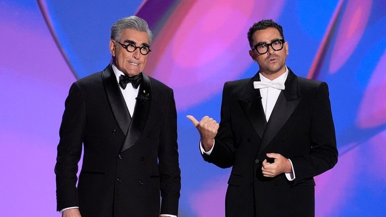 Eugene Levy and Daniel Levy hosted the 76th Primetime Emmy...