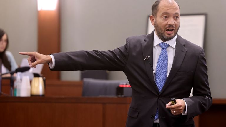 Chief Deputy District Attorney Christopher Hamner gives his closing argument...