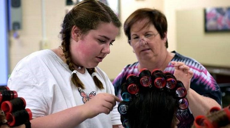 Students at Eastern Suffolk BOCES' Harry B. Ward Technical Center in...