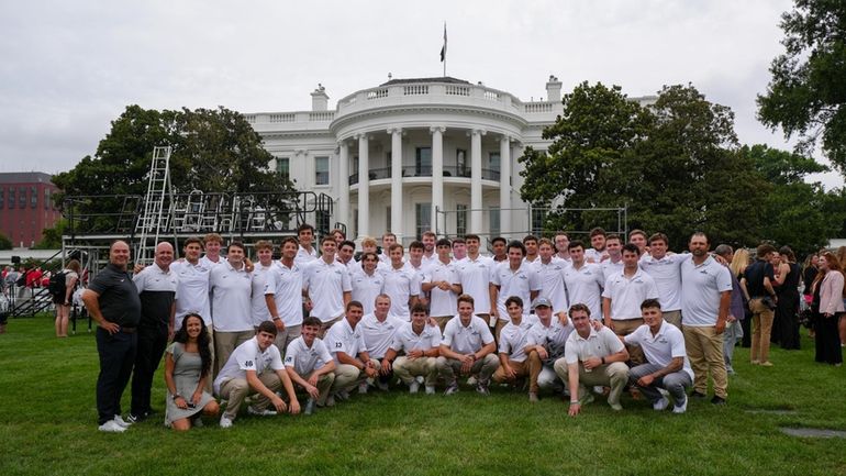 Adelphi Division II national championship men's lacrosse team was hosted by...