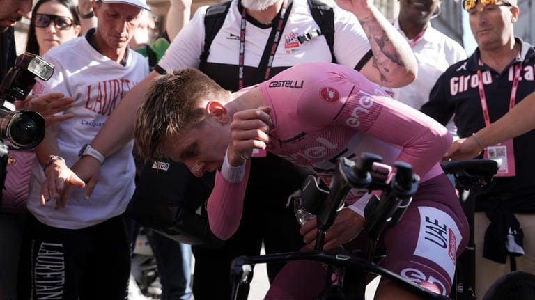 Pogacar blows away everyone on time trial to extend Giro lead