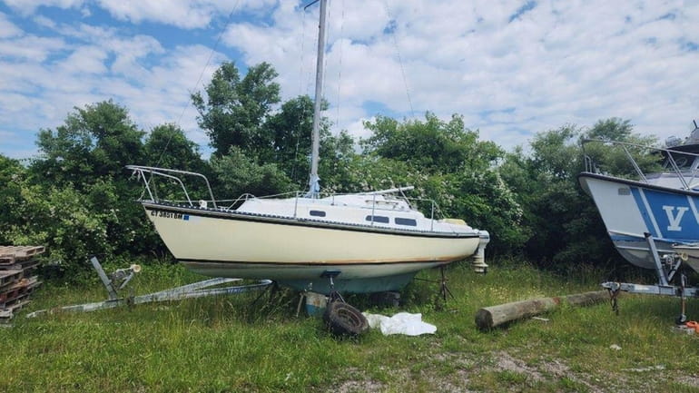 The Suffolk County Police Department is auctioning off a sailboat...