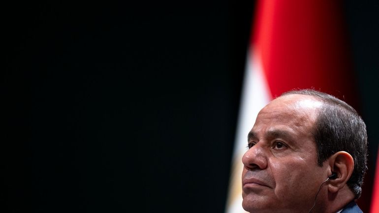 Egyptian President Abdel Fattah el-Sissi attends a join bilateral signature...