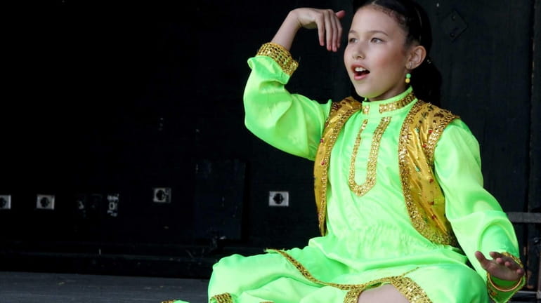 Shayna Trachten, 10, a member of the BollyArts dance school...