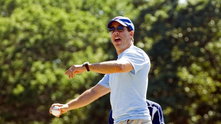 Jerry Seinfeld photographed at Mashashimuet Park in Sag Harbor. (Aug....