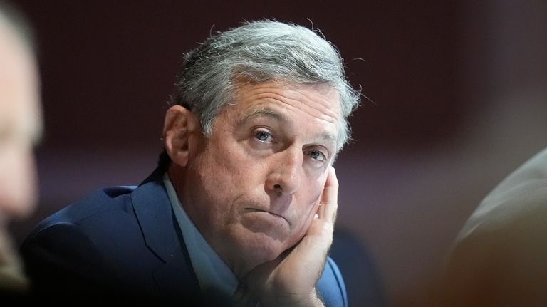 Delaware Gov. John Carney looks on during the 2024 summer...