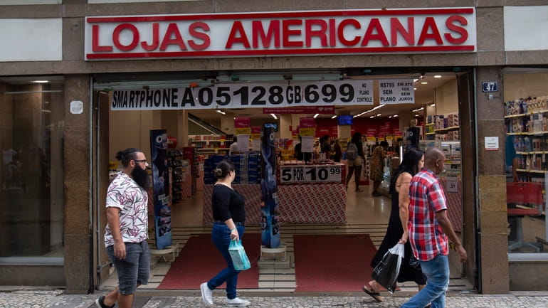 The retail store Lojas Americanas is open for business in...