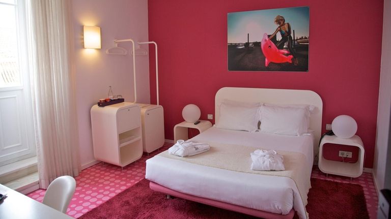 Guest room at Internacional Design Hotel, Lisbon in Portugal.