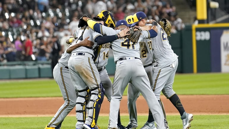 Milwaukee, USA. August 13, 2019: Milwaukee Brewers relief pitcher